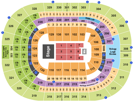 Benchmark International Arena Andrea Bocelli Seating Chart